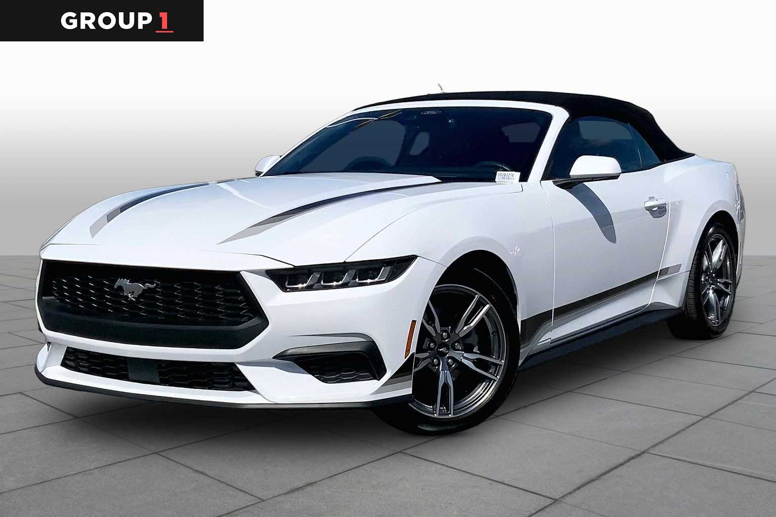 Oxford White 2025 Ford Mustang EcoBoost Premium Convertible RWD Convertible Rear-Wheel Drive Automatic