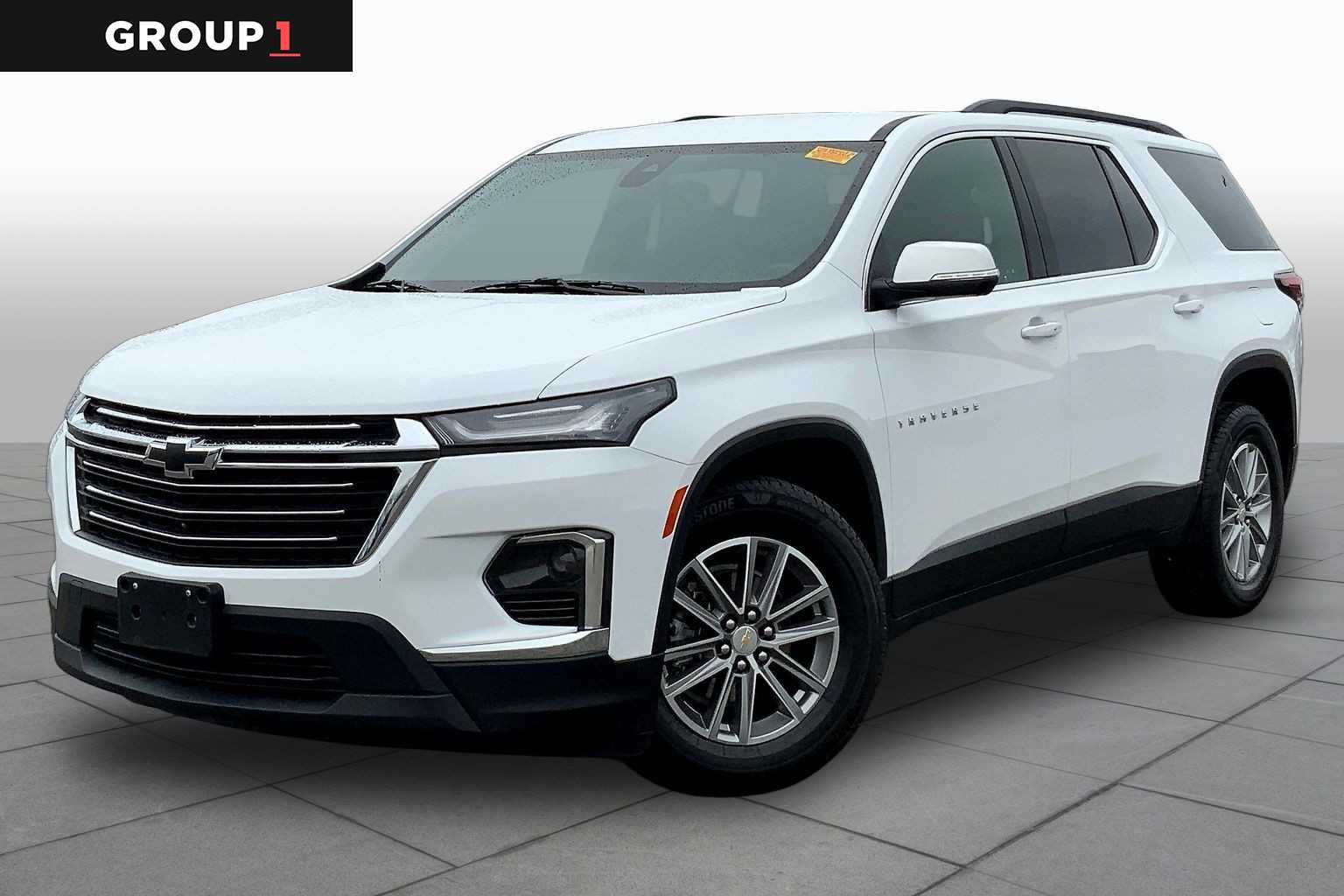 Summit White 2023 Chevrolet Traverse LT Cloth AWD SUV / Crossover Four-Wheel Drive 9-Speed Automatic