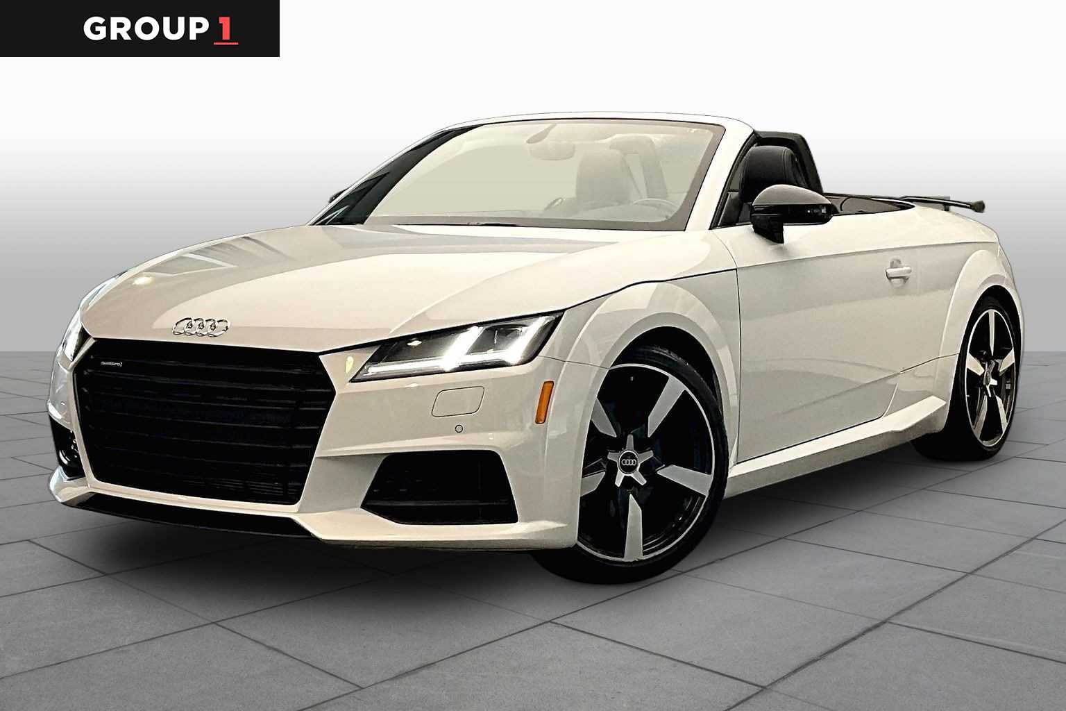 Glacier White Metallic/Black Roof 2023 Audi TT 2.0T quattro Roadster AWD Convertible All-Wheel Drive 7-Speed Automatic