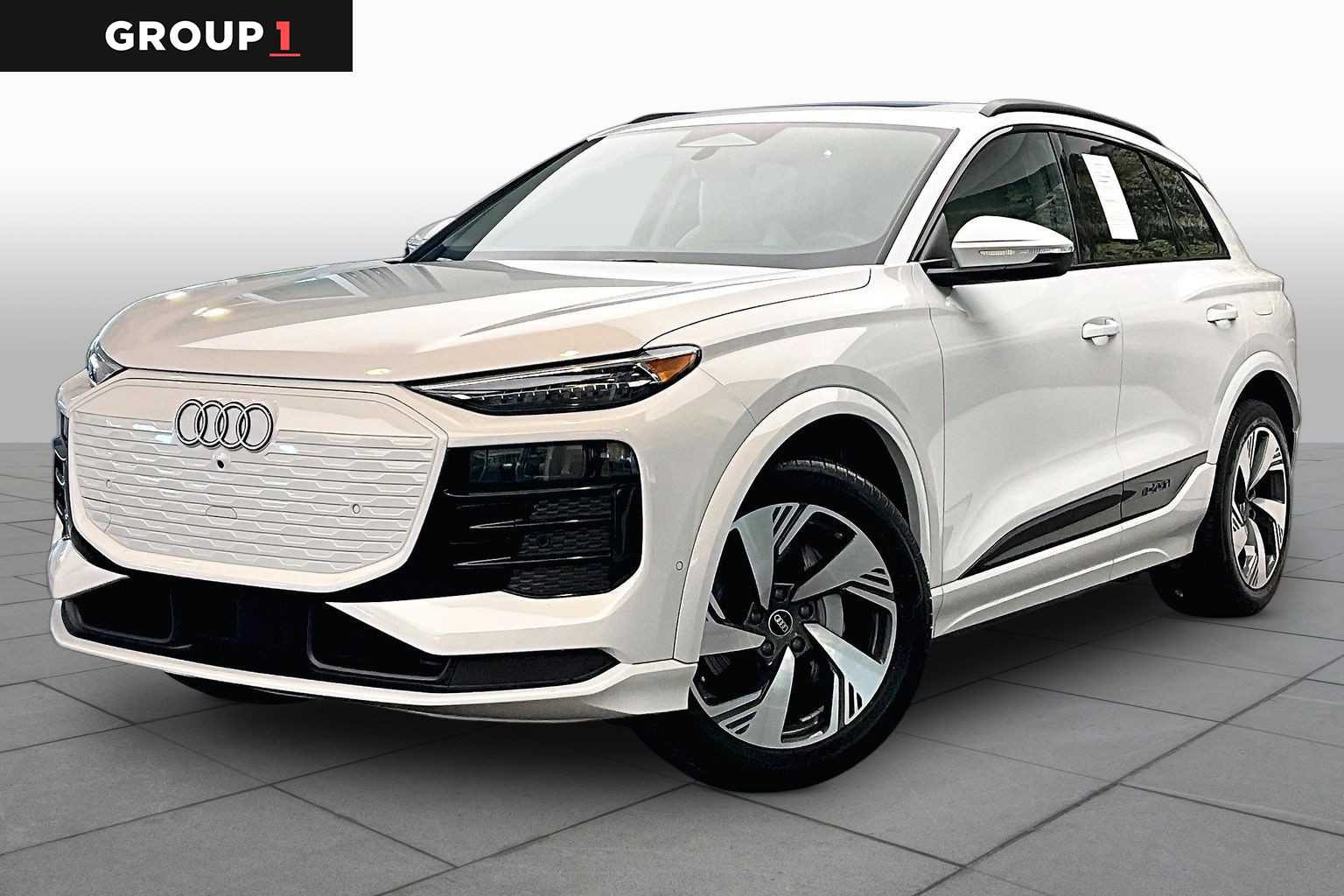Glacier White Metallic 2025 Audi Q6 e-tron SUV / Crossover All-Wheel Drive 1-Speed Automatic