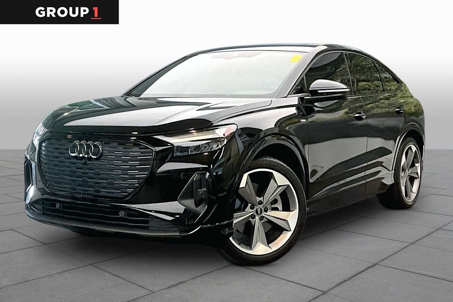 Mythos Black Metallic 2024 Audi Q4 e-tron Sportback Sedan All-Wheel Drive 1-Speed Automatic