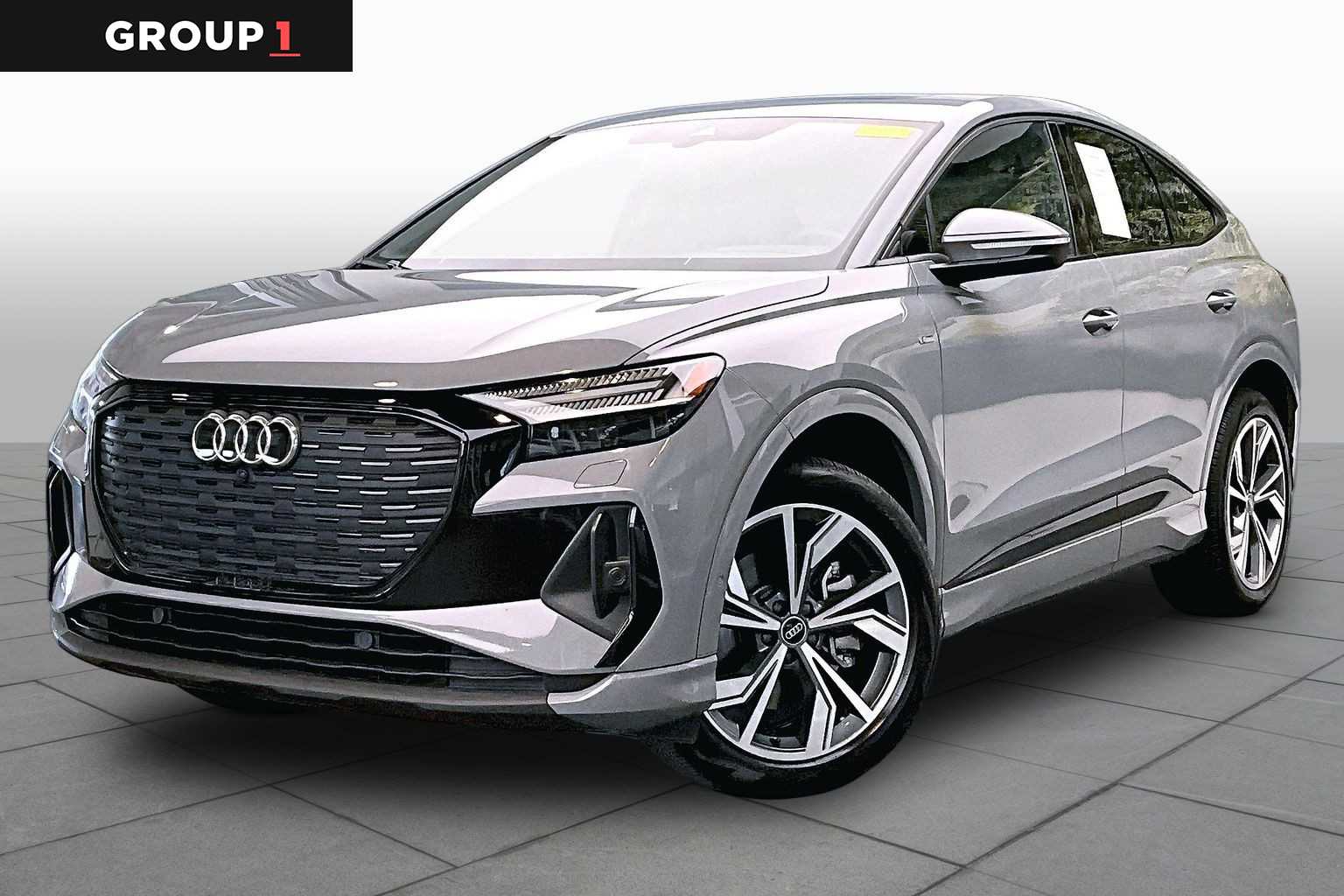 Pebble Gray 2023 Audi Q4 e-tron Sportback quattro Prestige 50 Sedan All-Wheel Drive 1-Speed Automatic