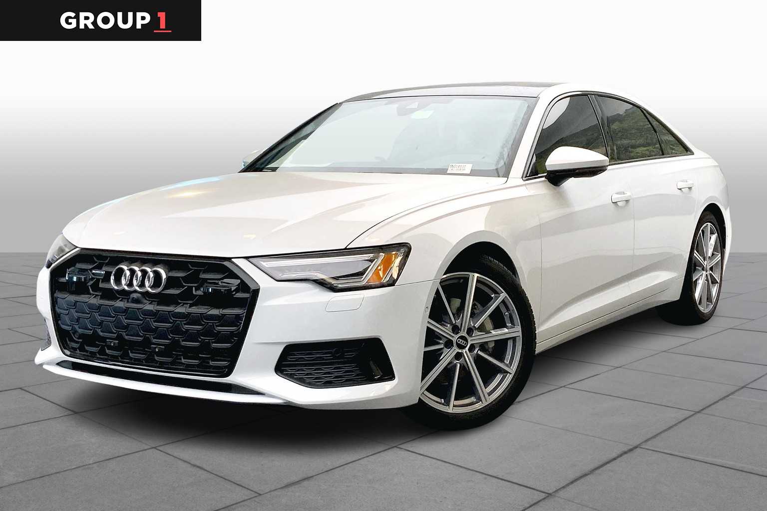 Glacier White Metallic 2025 Audi A6 quattro Premium 45 TFSI Sedan All-Wheel Drive 7-Speed Automatic