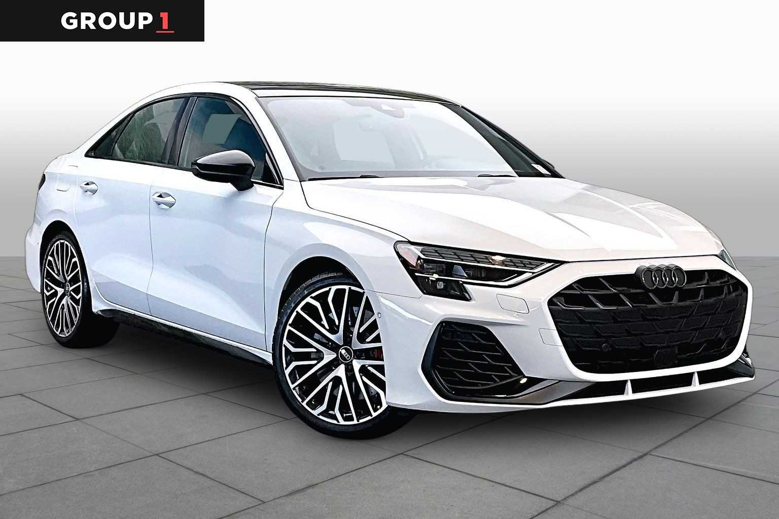 Glacier White Metallic 2025 Audi S3 Sedan All-Wheel Drive 7-Speed Automatic