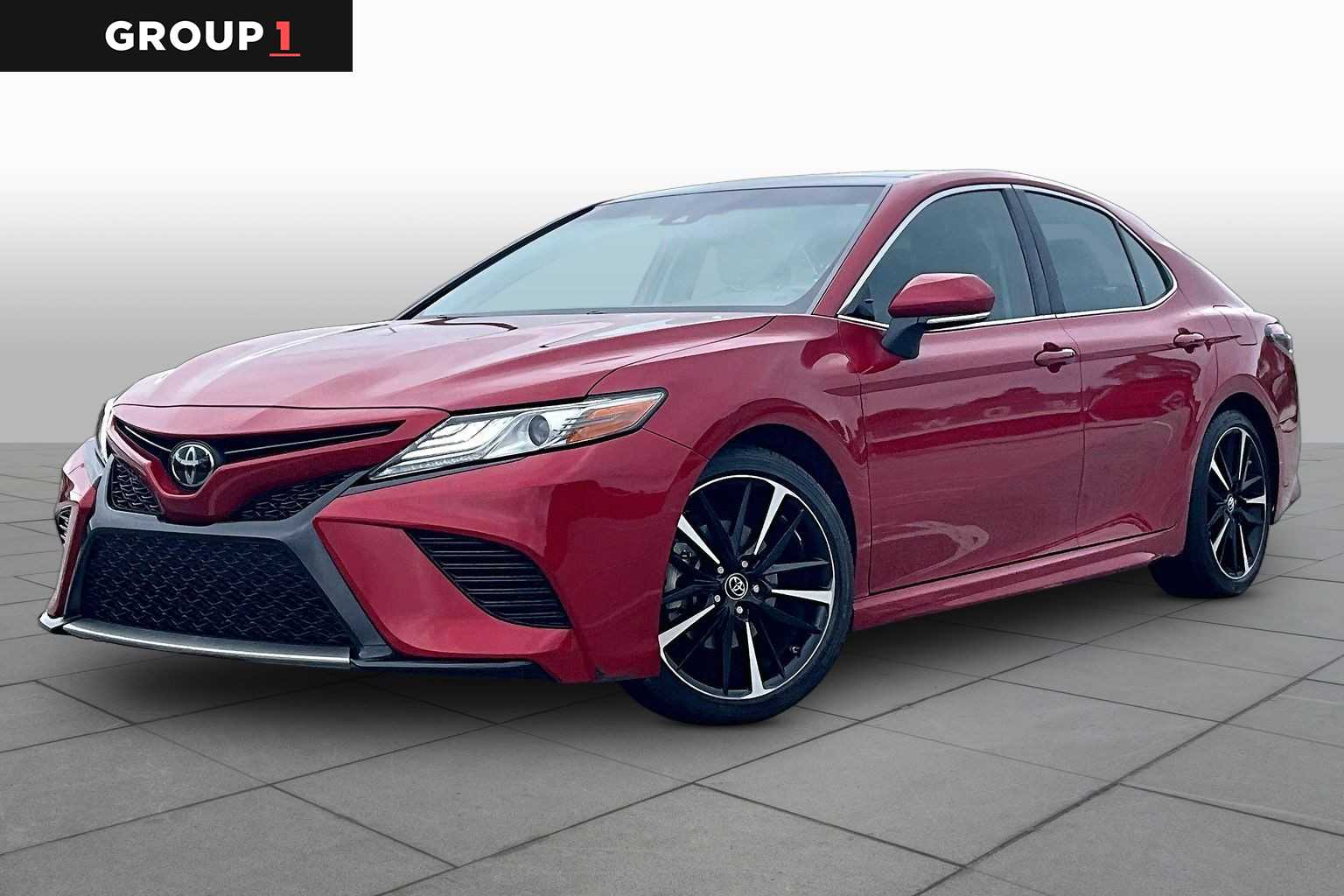 Supersonic Red 2019 Toyota Camry Sedan Front-Wheel Drive 8-Speed Automatic