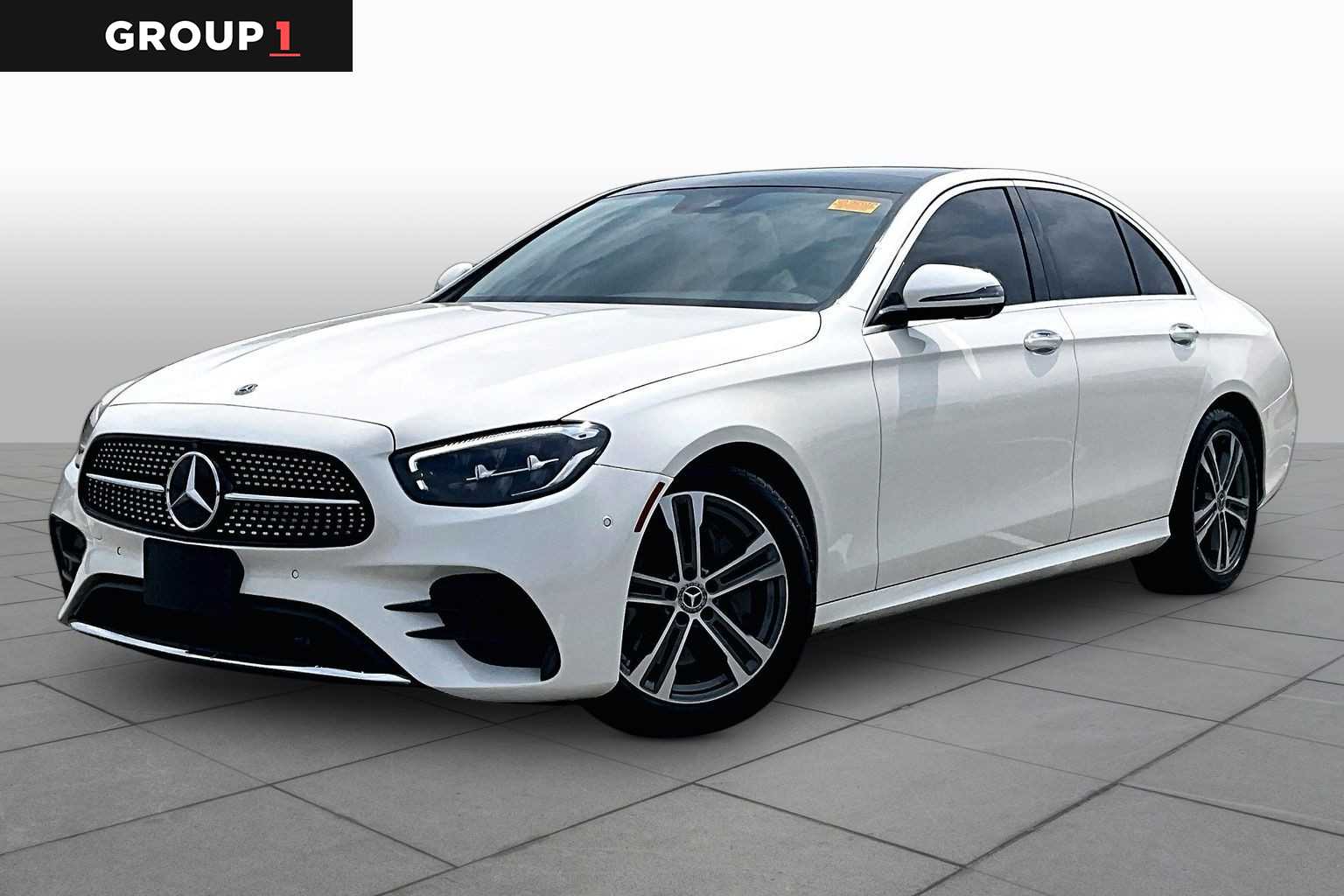 designo Diamond White Metallic 2021 Mercedes-Benz E-Class Sedan Rear-Wheel Drive 9-Speed Automatic