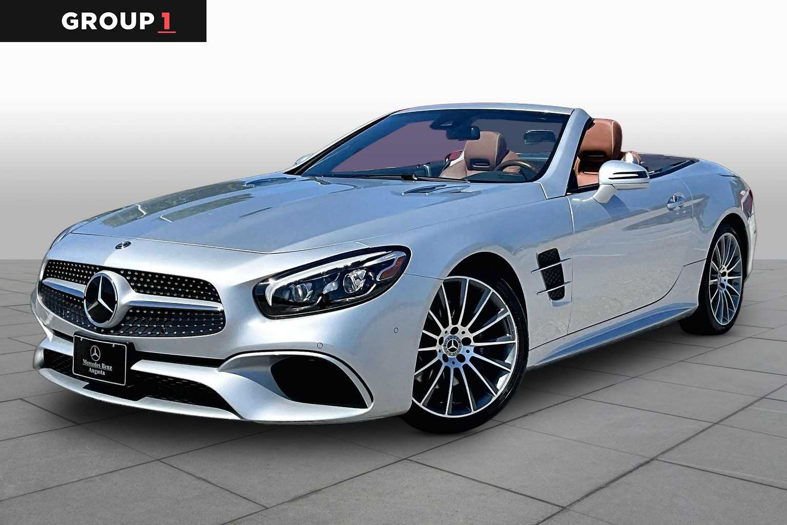 Iridium Silver Metallic 2018 Mercedes-Benz SL-Class SL 450 Convertible Rear-Wheel Drive 9-Speed Automatic