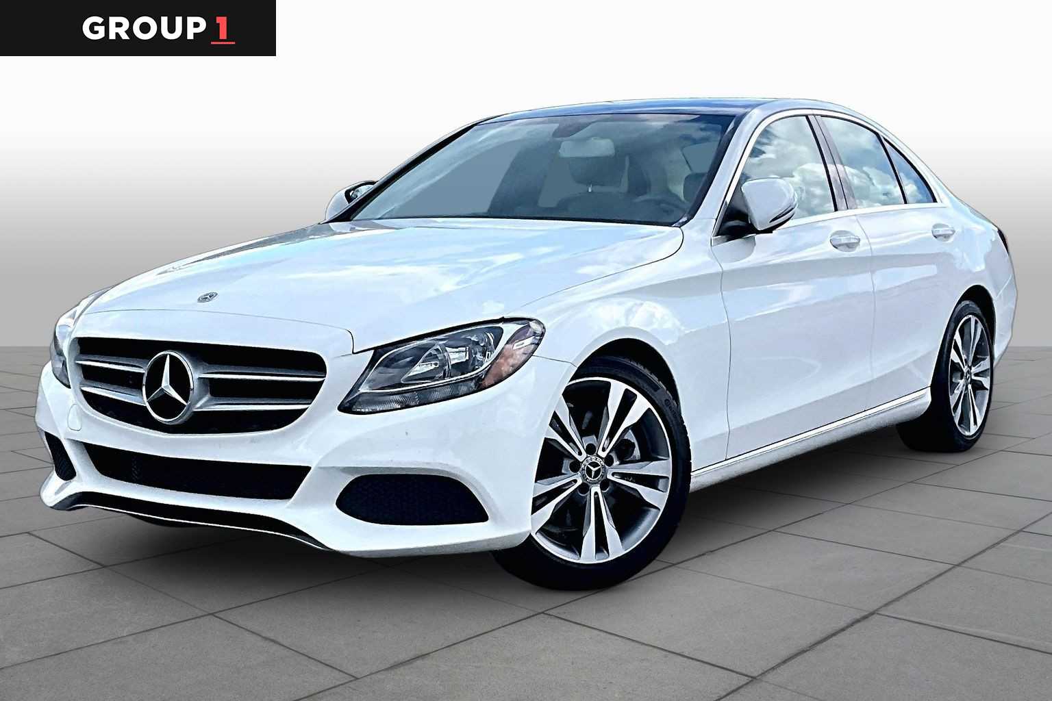 Polar White 2018 Mercedes-Benz C-Class Sedan Rear-Wheel Drive 9-Speed Automatic