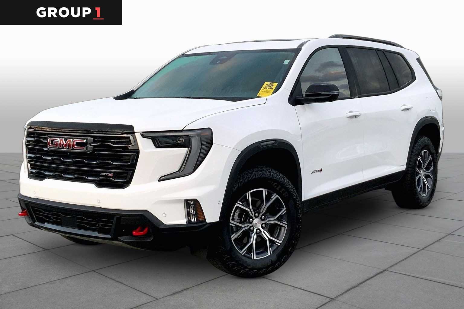 Summit White 2026 GMC Acadia SUV / Crossover Four-Wheel Drive 8-Speed Automatic
