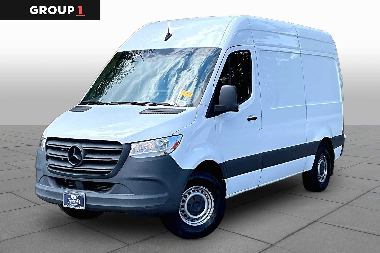 Arctic White 2023 Mercedes-Benz Sprinter Cargo Van Rear-Wheel Drive 9-Speed Automatic