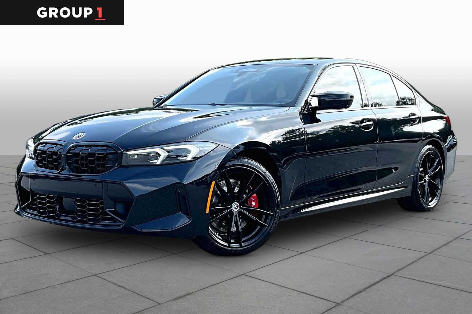 Black Sapphire Metallic 2024 BMW 3 Series Sedan All-Wheel Drive 8-Speed Automatic