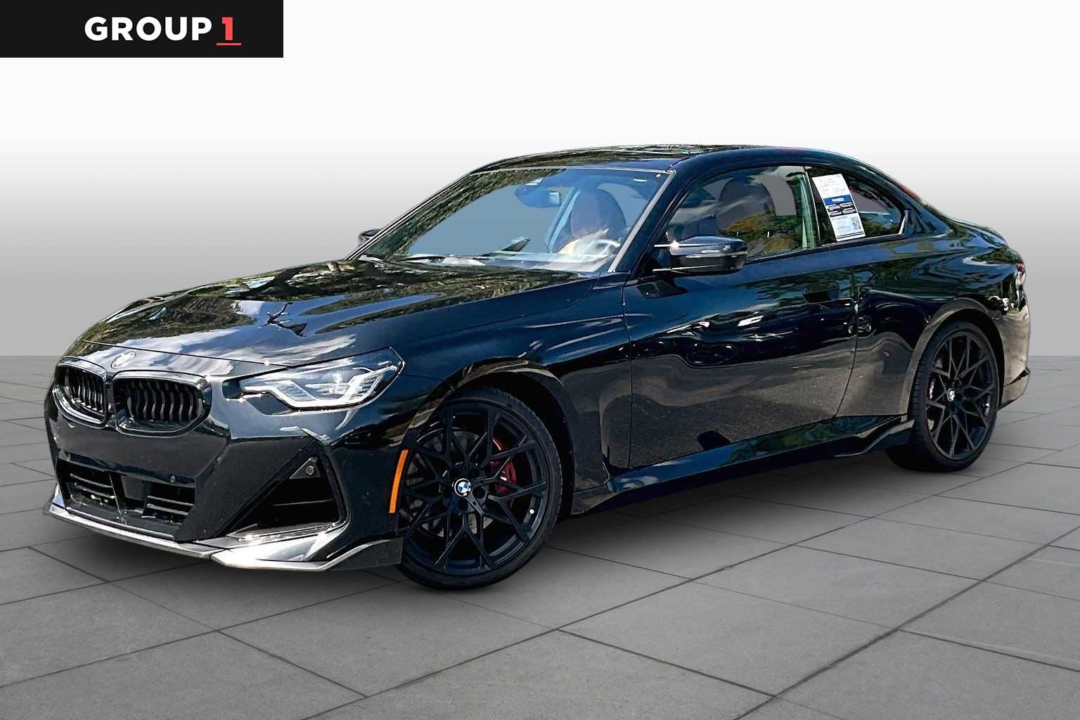 Black Sapphire Metallic 2024 BMW 2 Series Coupe All-Wheel Drive 8-Speed Automatic