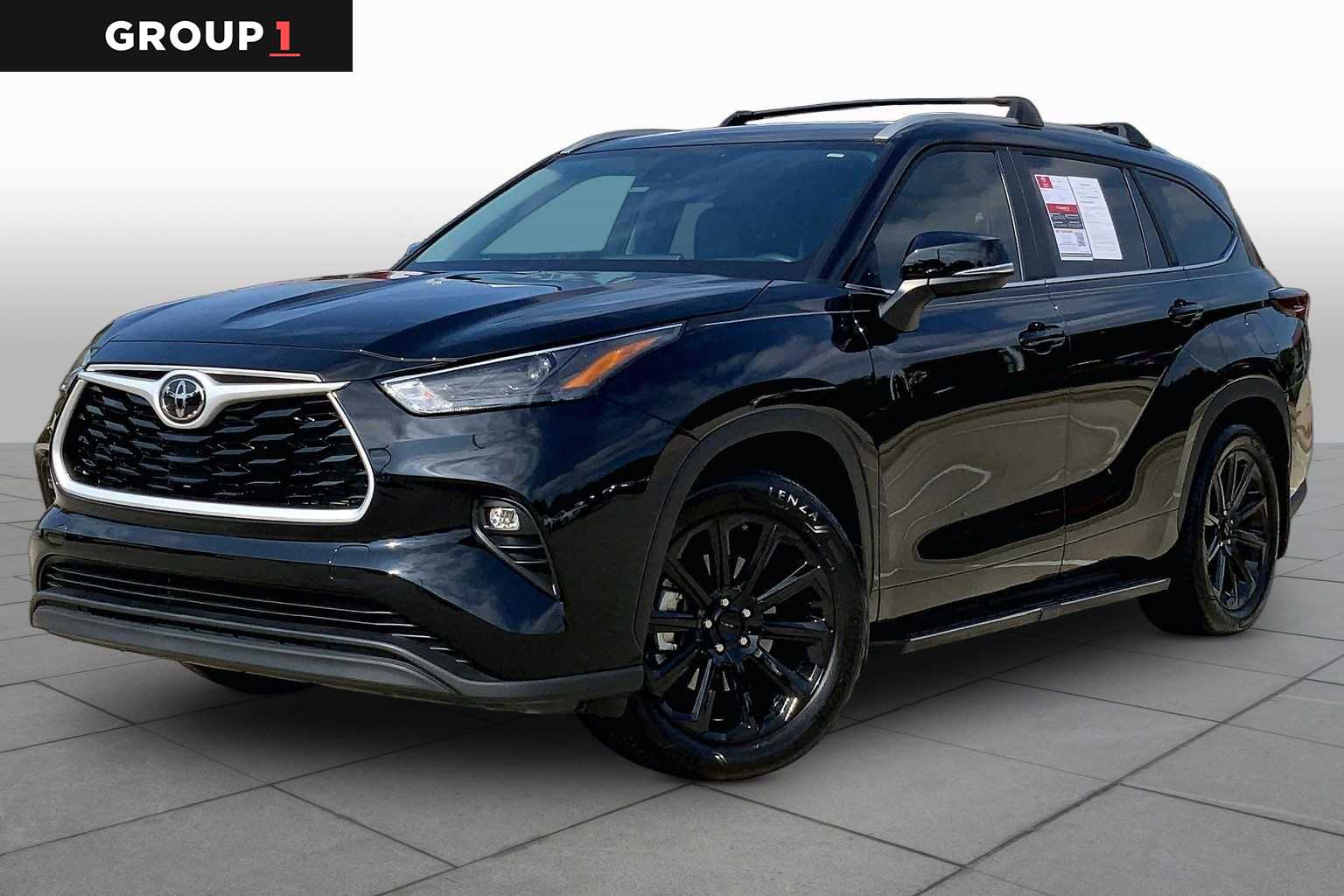 Midnight Black Metallic 2025 Toyota Highlander SUV / Crossover All-Wheel Drive 8-Speed Automatic