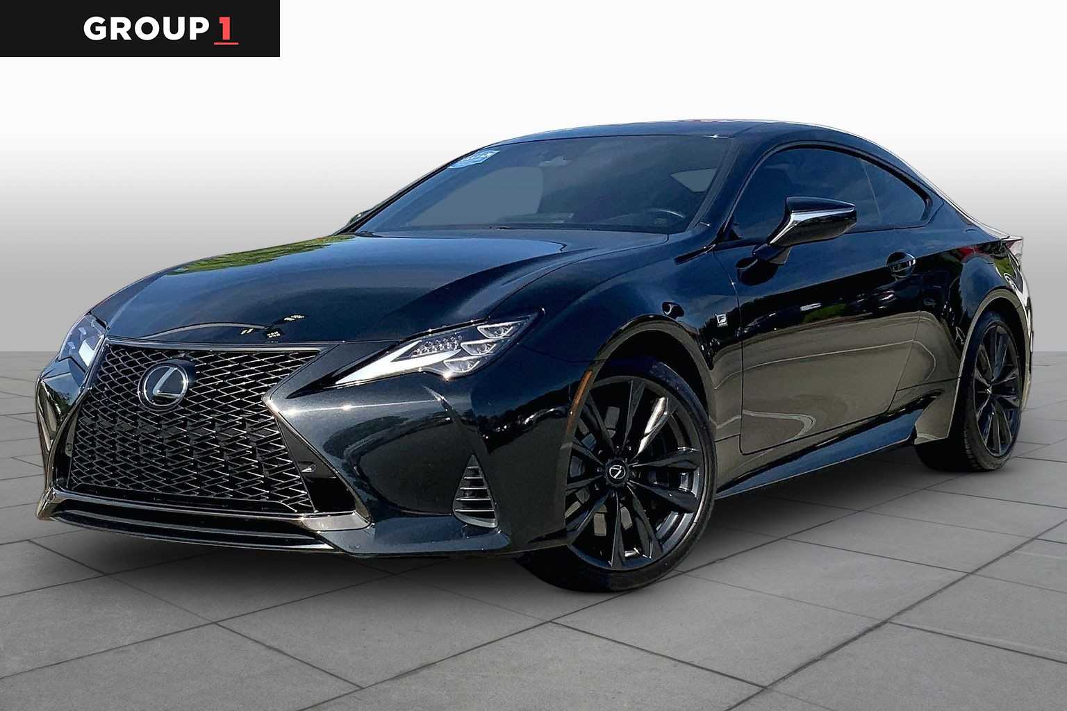 Black (Caviar) 2024 Lexus RC 350 F Sport RWD Coupe Rear-Wheel Drive 8-Speed Automatic