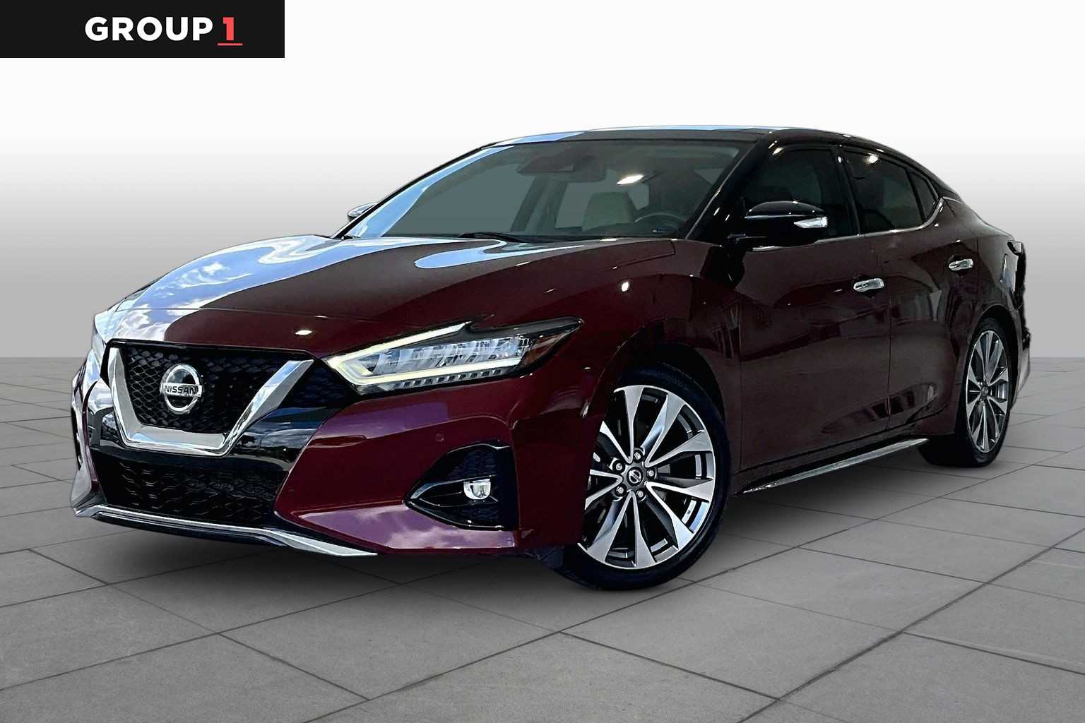 Carnelian Red Tintcoat 2021 Nissan Maxima Sedan Front-Wheel Drive Continuously Variable Transmission