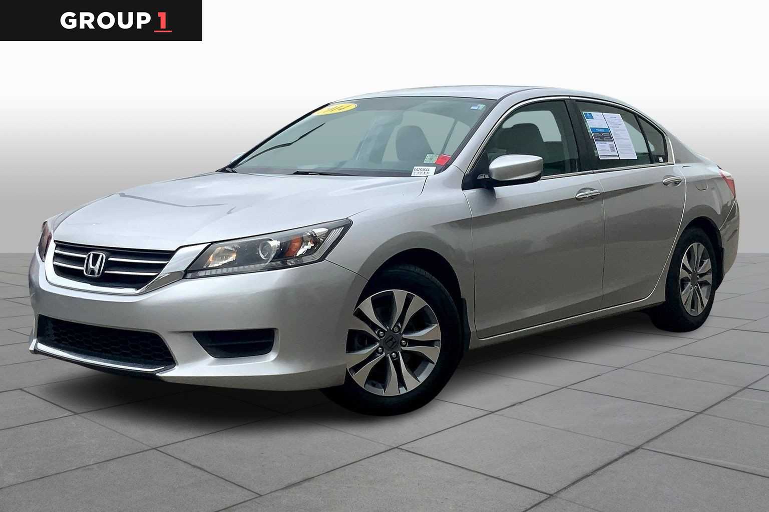 Alabaster Silver Metallic 2014 Honda Accord LX Sedan Front-Wheel Drive Continuously Variable Transmission