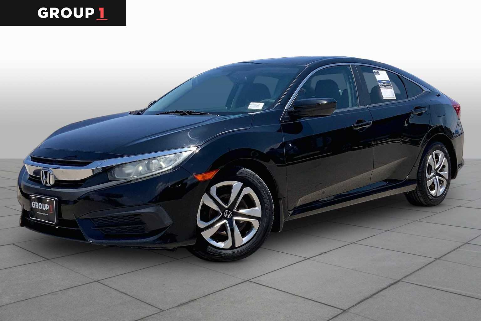 Crystal Black Pearl 2017 Honda Civic Sedan Front-Wheel Drive Continuously Variable Transmission
