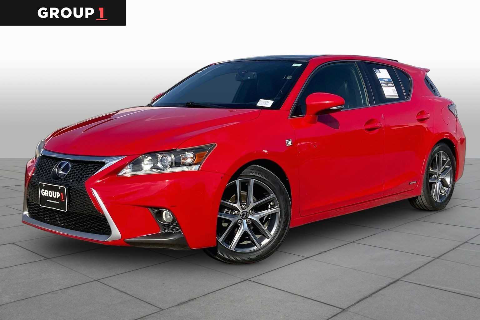 Redline w/Black Roof 2015 Lexus CT Hybrid Wagon Front-Wheel Drive Continuously Variable Transmission