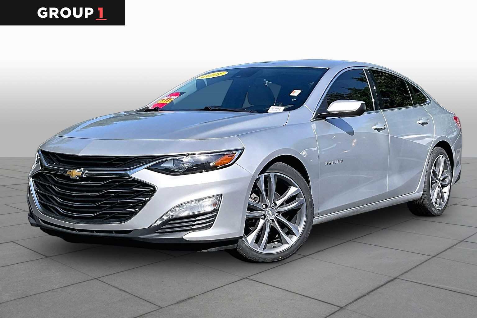 Silver Ice Metallic 2021 Chevrolet Malibu Sedan Front-Wheel Drive Continuously Variable Transmission