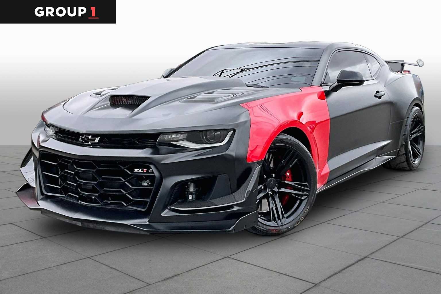 Red Hot 2018 Chevrolet Camaro ZL1 Coupe RWD Coupe Rear-Wheel Drive 6-Speed Manual