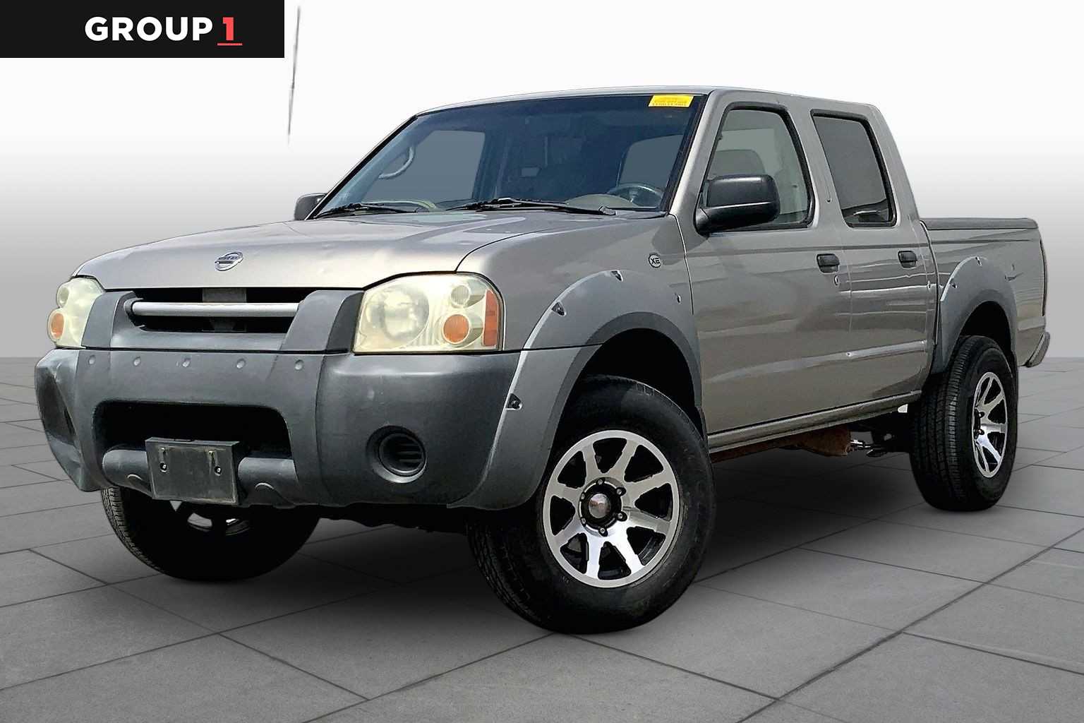 Super Black 2003 Nissan Frontier 4 Dr XE Crew Cab SB Pickup Truck Rear-Wheel Drive Automatic