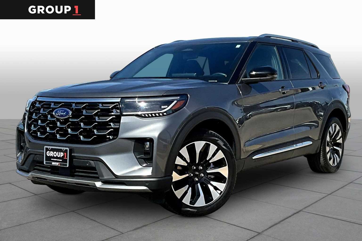 Carbonized Gray Metallic 2025 Ford Explorer Platinum AWD SUV / Crossover All-Wheel Drive Automatic