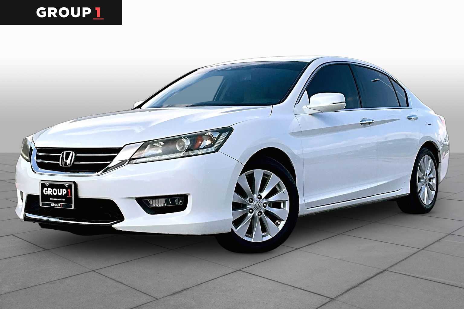 White Orchid Pearl 2014 Honda Accord EX-L V6 Sedan Front-Wheel Drive 6-Speed Automatic