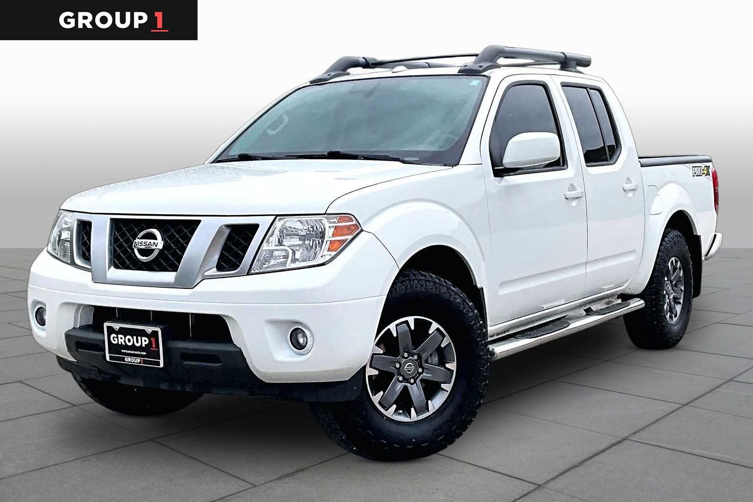 Glacier White 2016 Nissan Frontier Pickup Truck Four-Wheel Drive Automatic