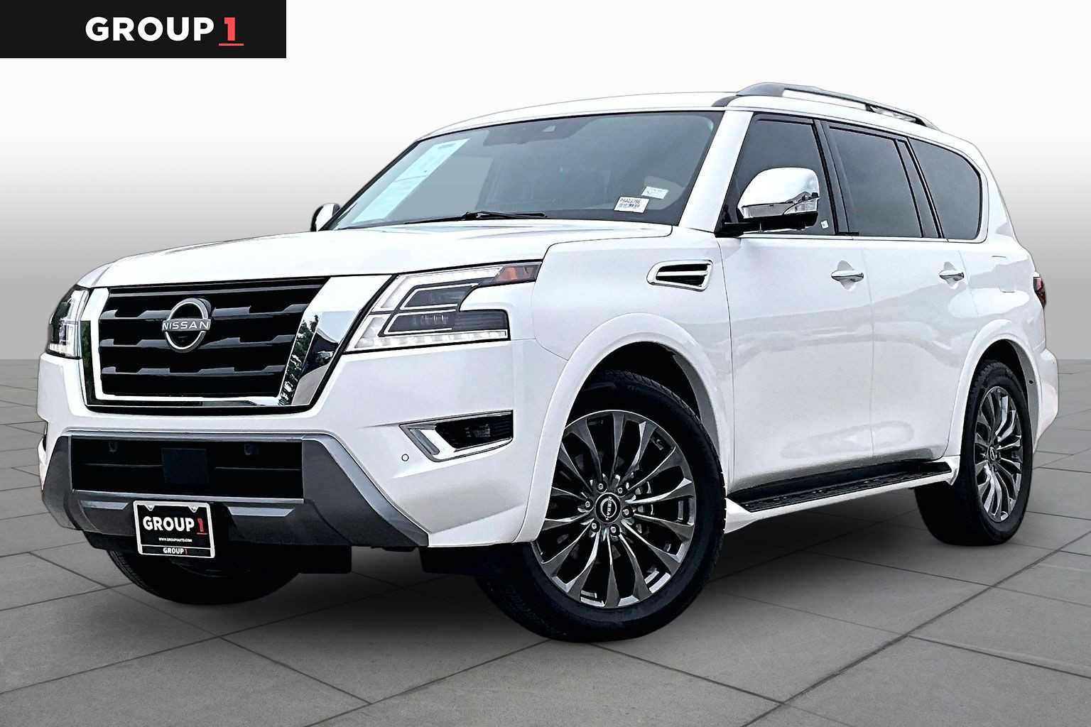 Aspen White Tricoat 2023 Nissan Armada SUV / Crossover 4X2 7-Speed Automatic