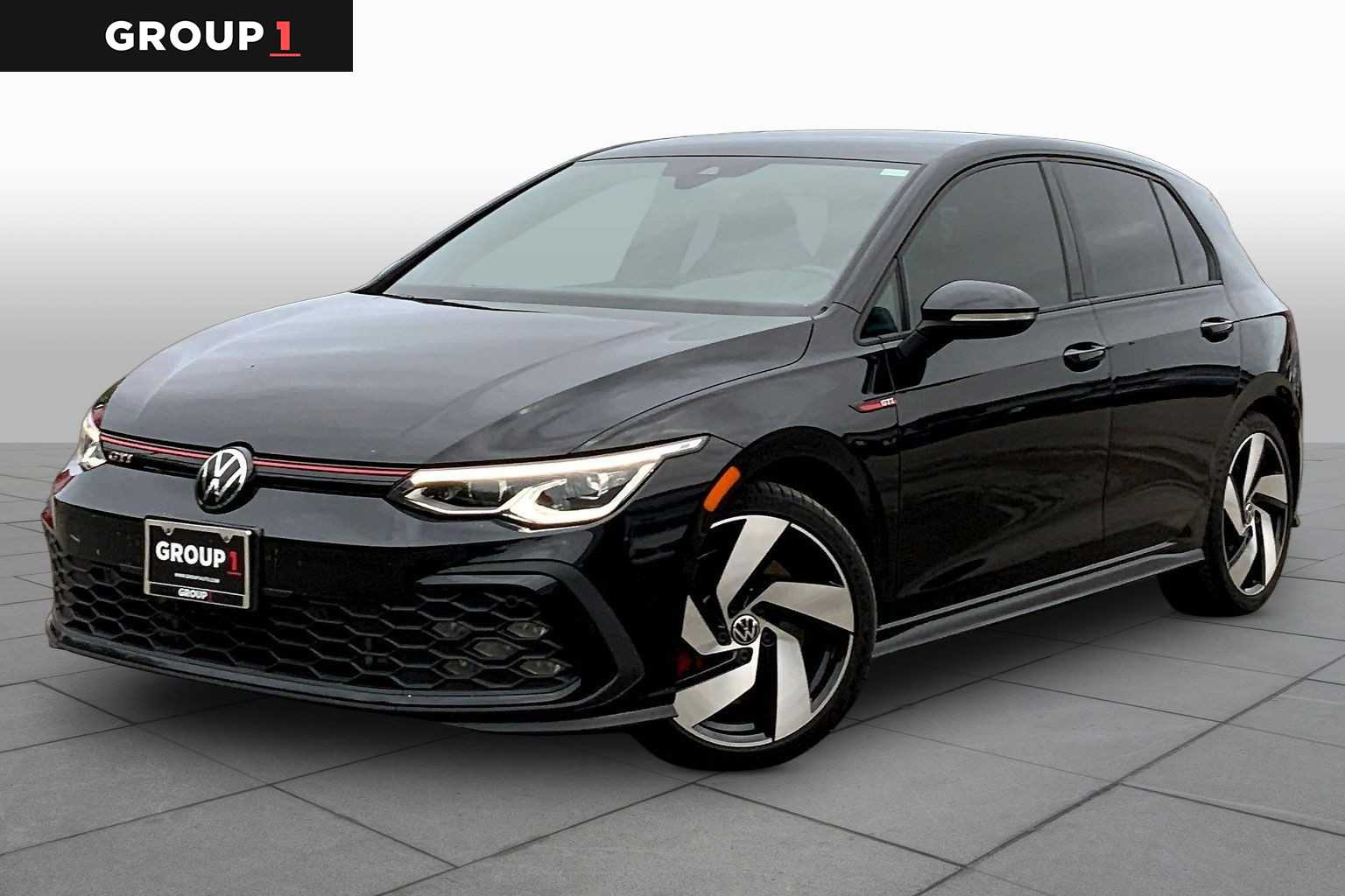 Deep Black Pearl 2024 Volkswagen Golf GTI S FWD Hatchback Front-Wheel Drive 7-Speed Automatic