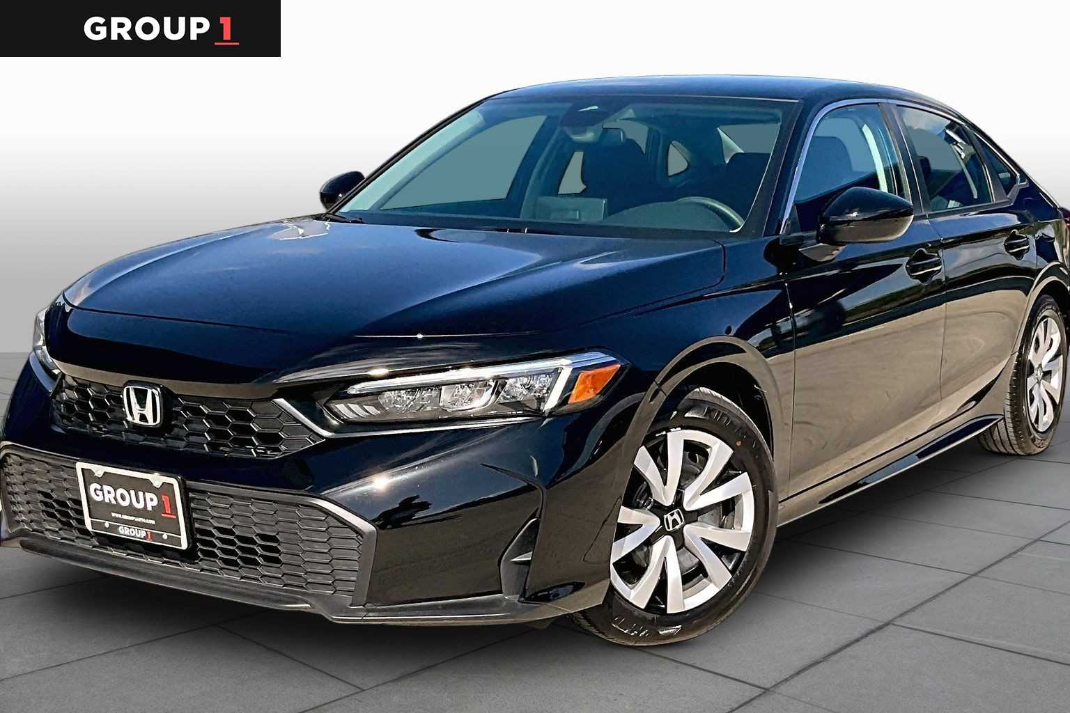 Crystal Black Pearl 2026 Honda Civic Sedan Front-Wheel Drive Continuously Variable Transmission