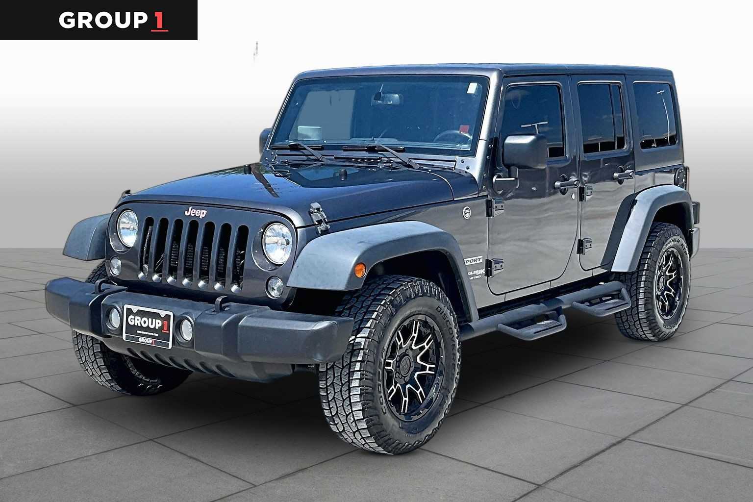 2018 Jeep Wrangler JK Unlimited Sport S Granite Crystal Metallic Clearcoat at Mac Haik CDJR North Houston