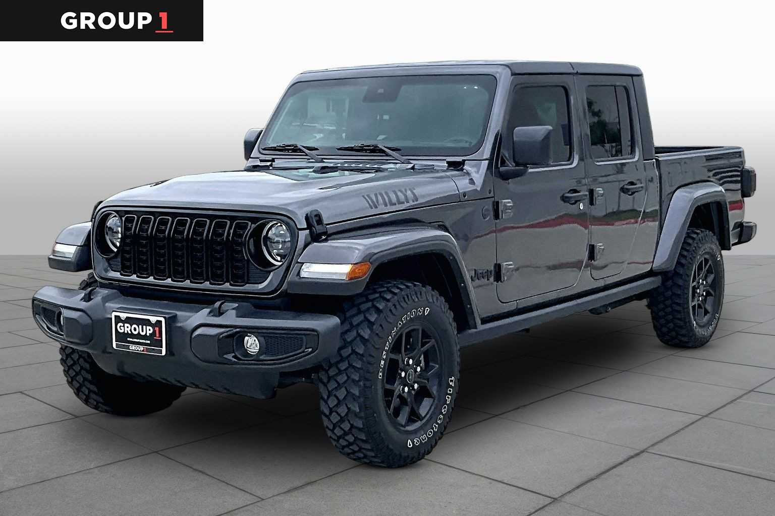 2024 Jeep Gladiator Willys Granite Crystal Metallic Clearcoat at Group 1 Toyota Southwest