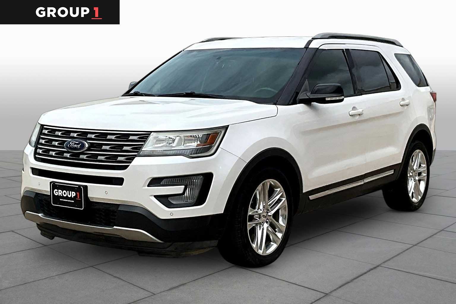2016 Ford Explorer XLT White Platinum Metallic Tri-Coat at Westside Kia