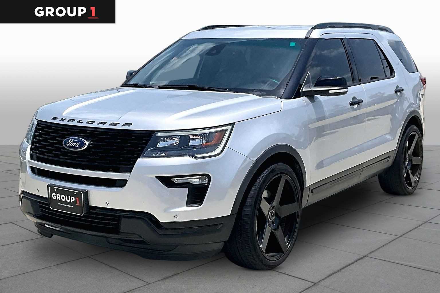 2019 Ford Explorer Sport Ingot Silver Metallic at AutoNation Chevrolet Gulf Fwy