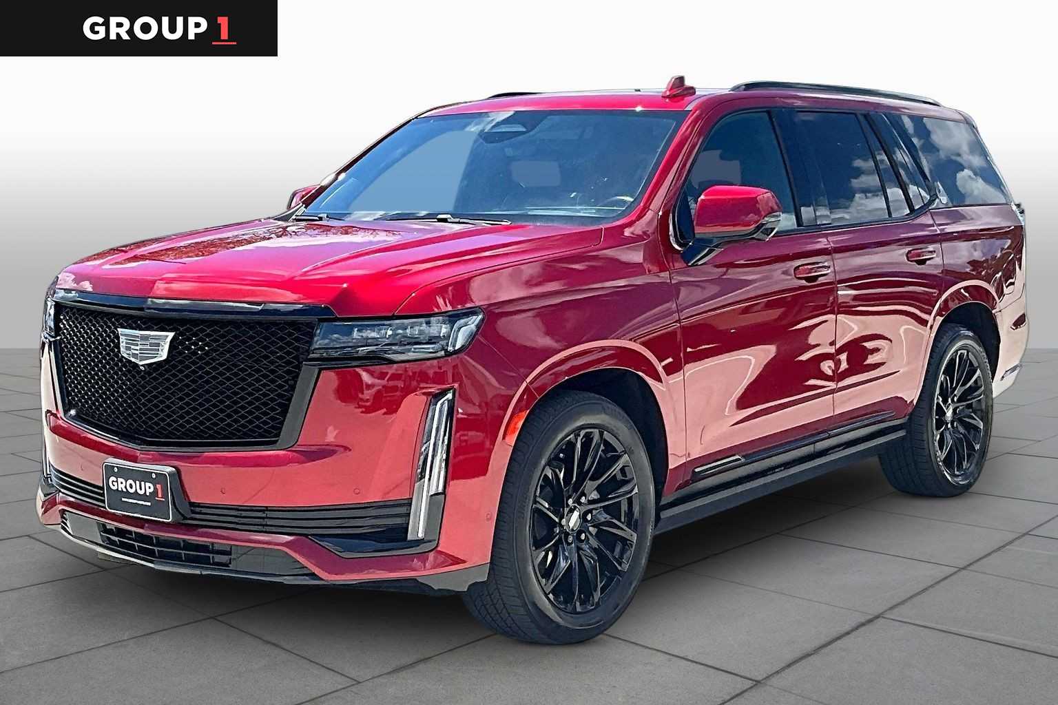 2023 Cadillac Escalade 4WD Sport Platinum Radiant Red Tintcoat at Westside Kia