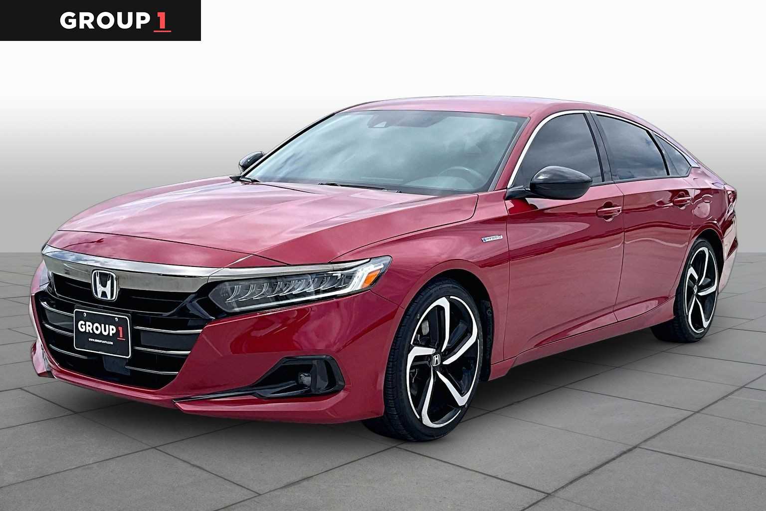 2022 Honda Accord Hybrid Sport San Marino Red at Lexus Southwest Houston