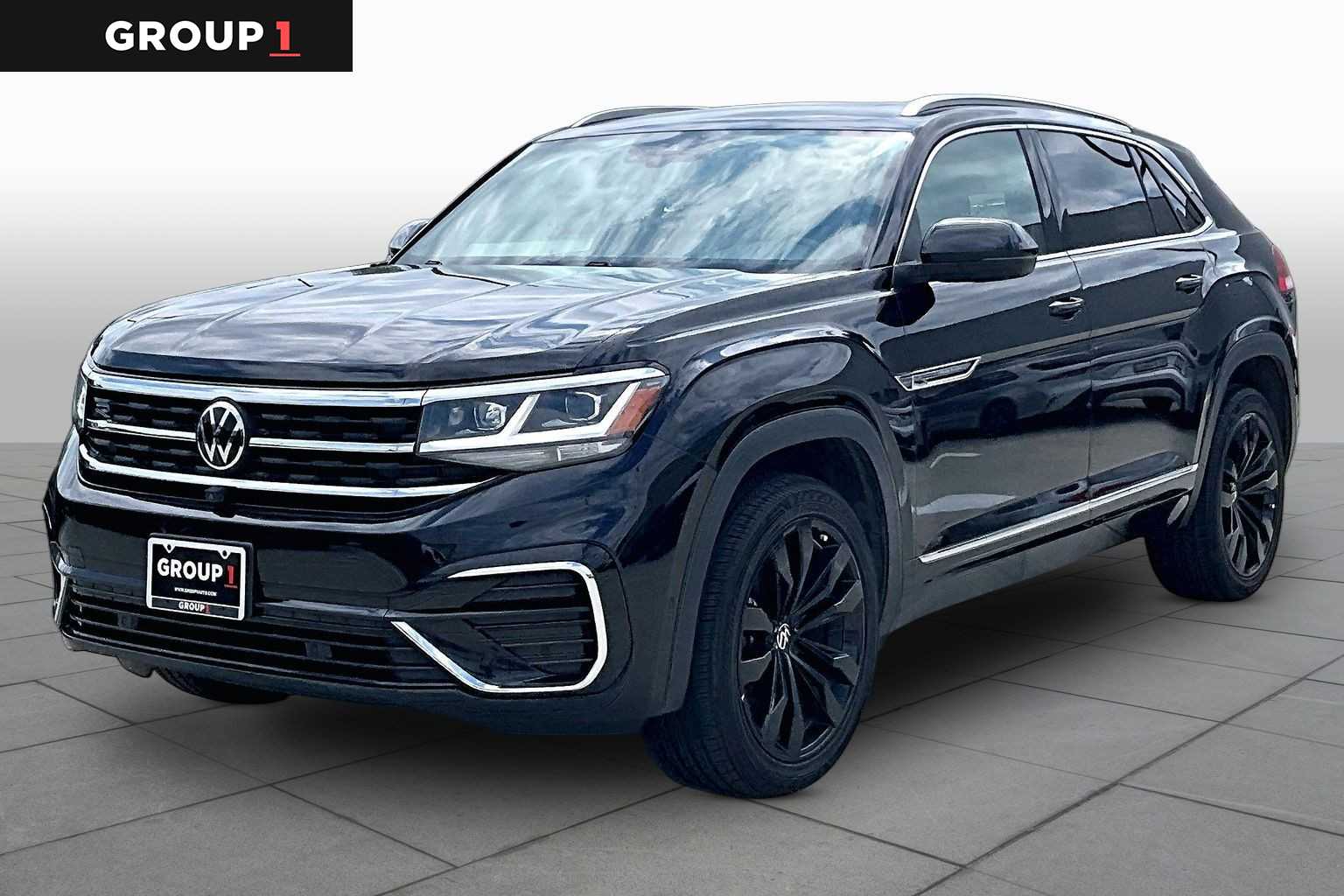 2023 Volkswagen Atlas Cross Sport 3.6L V6 SEL Premium R-Line Deep Black Pearl at HGreg Houston