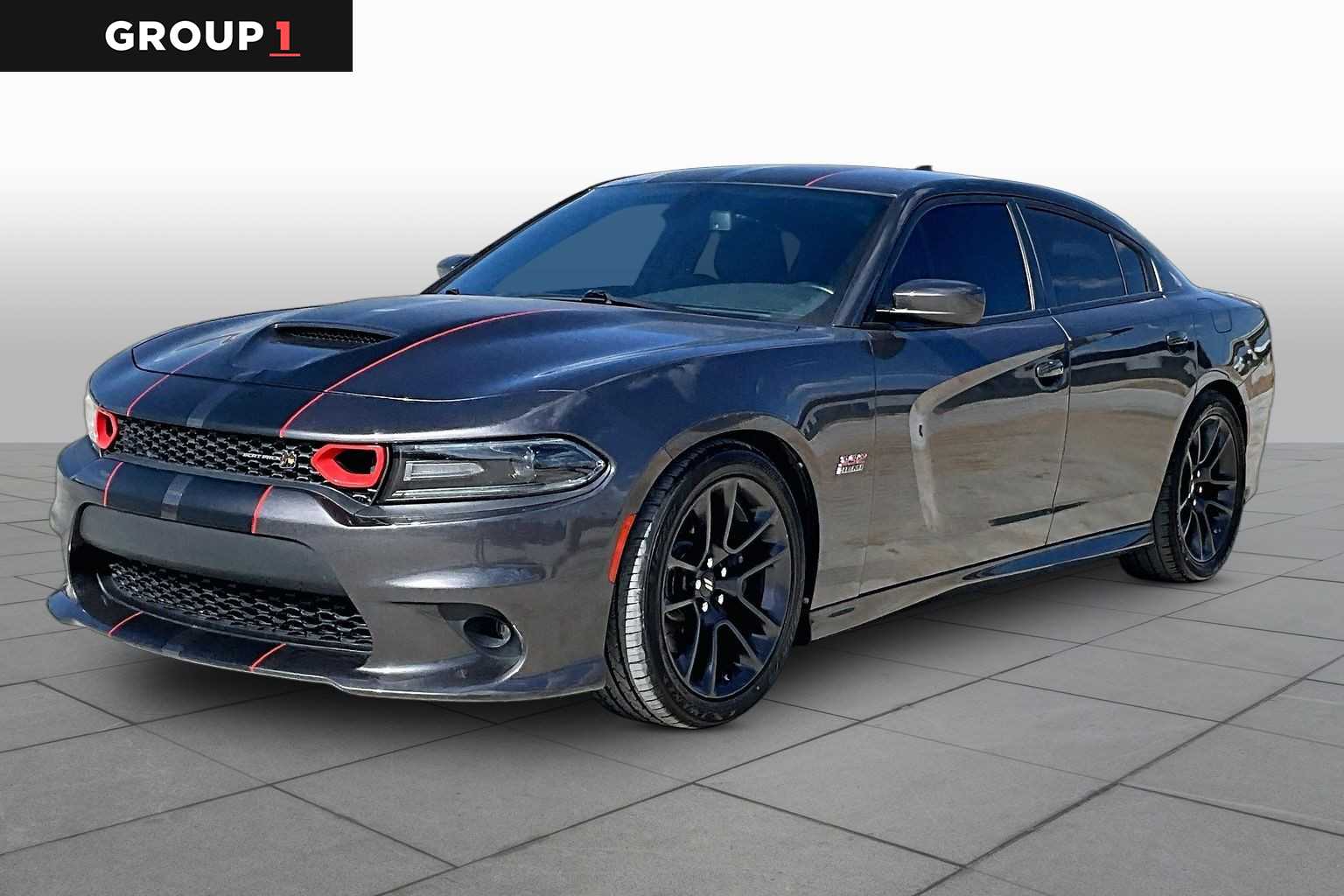 2020 Dodge Charger Scat Pack Granite Pearlcoat at Friendly Ford Crosby