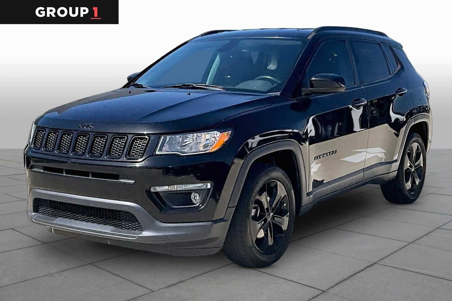 2018 Jeep Compass Altitude Diamond Black Crystal Pearlcoat at Mac Haik CDJR North Houston