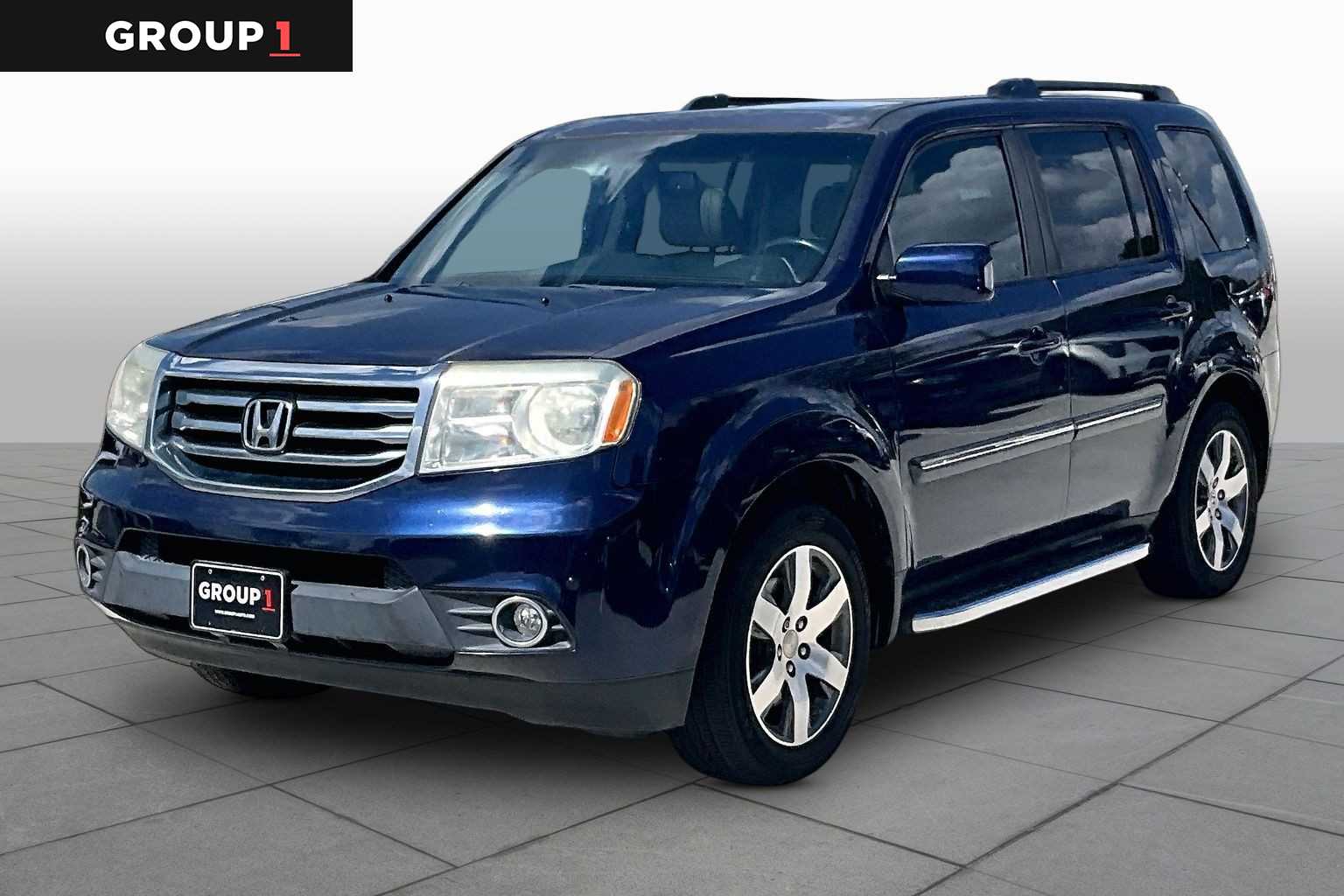 2015 Honda Pilot Touring Obsidian Blue Pearl at Tomball Ford