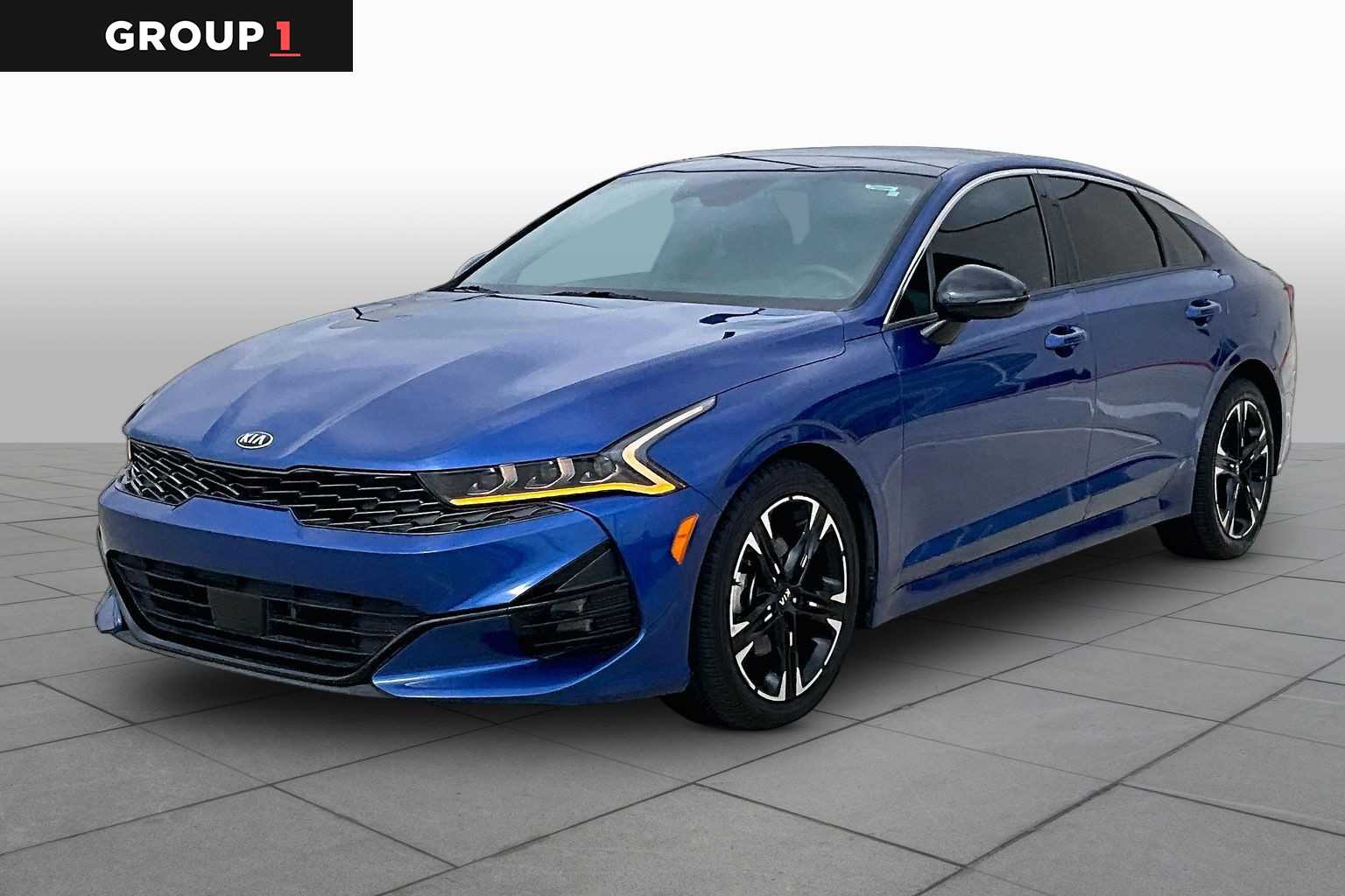 2021 Kia K5 GT-Line Sapphire Blue at HGreg Houston