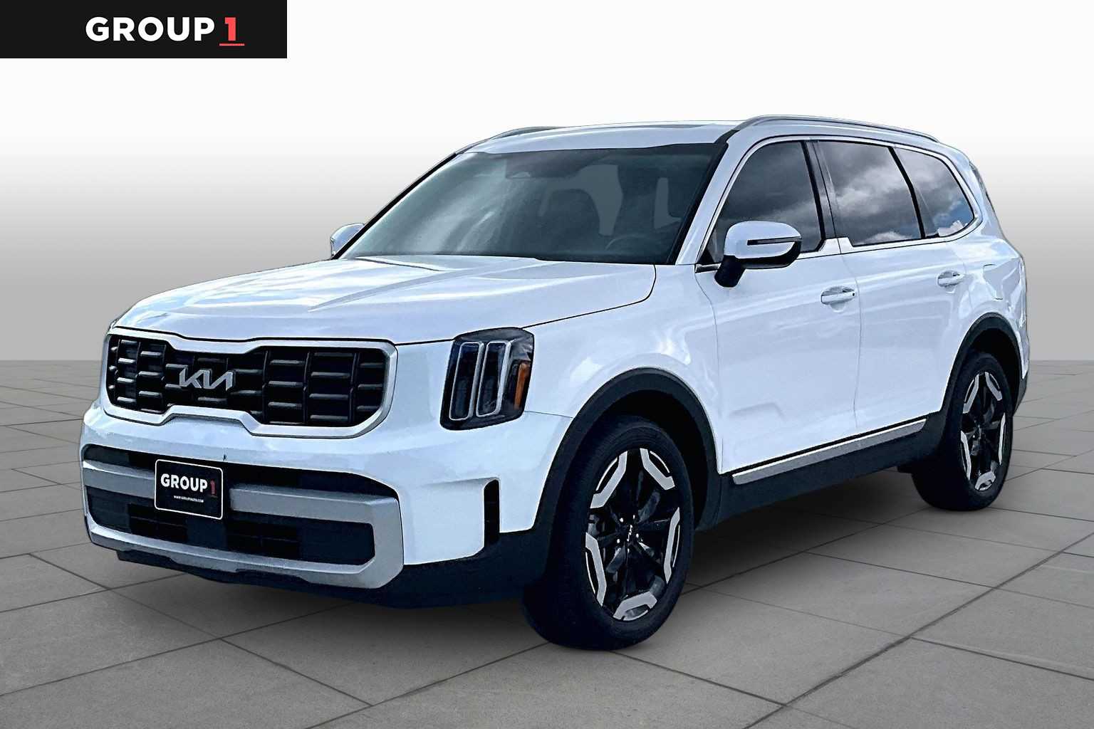 2023 Kia Telluride S Glacial White Pearl at Westside Kia