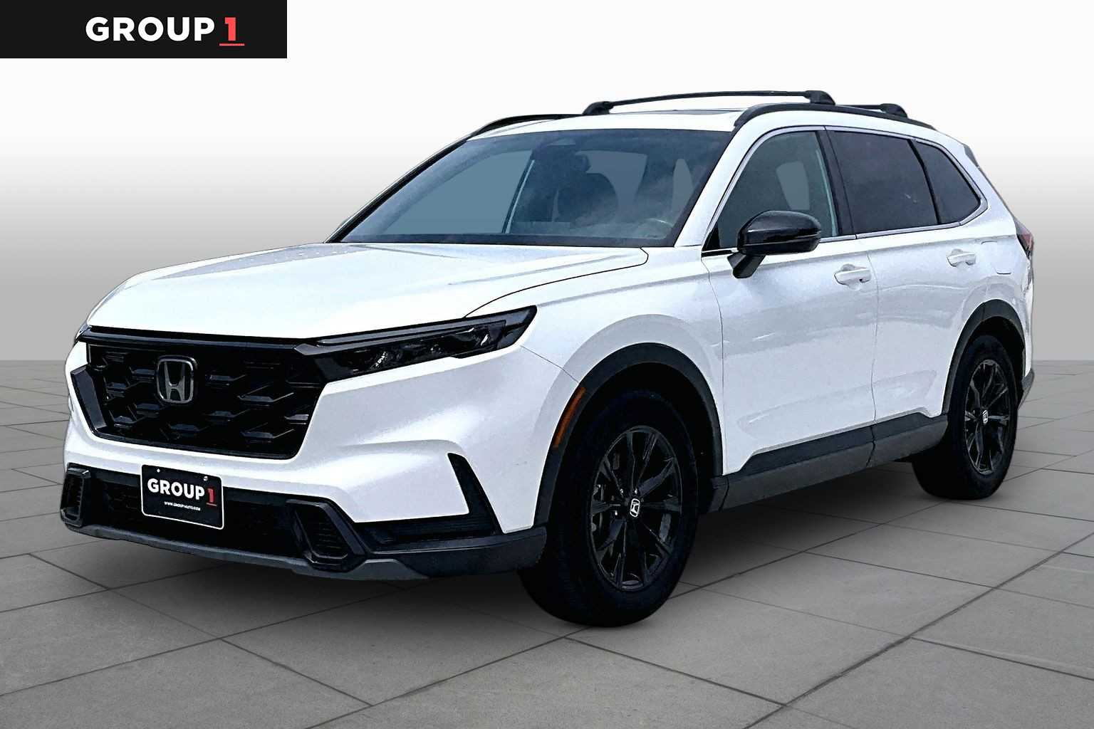 2024 Honda CR-V Hybrid Sport Platinum White Pearl at Texan GMC Buick