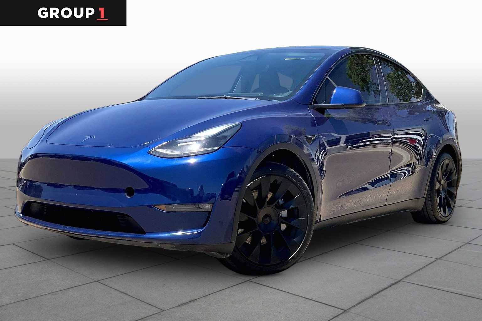 2023 Tesla Model Y Long Range Deep Blue Metallic at Mac Haik Ford