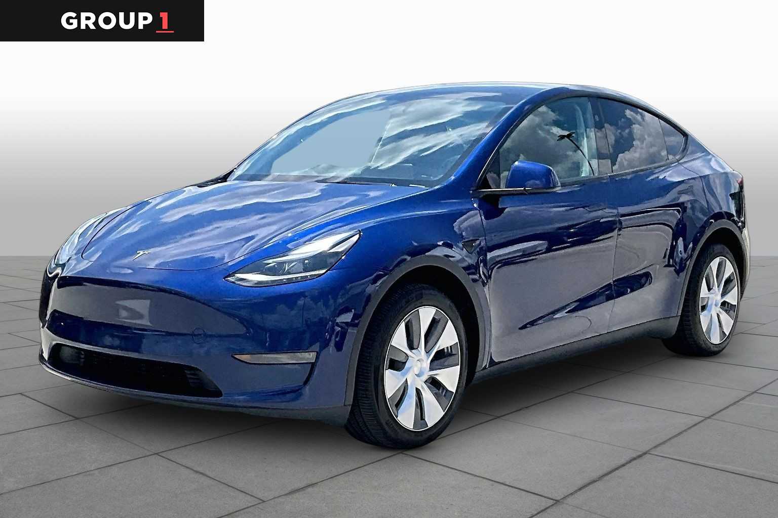 2024 Tesla Model Y Long Range Deep Blue Metallic at Group 1 Toyota Southwest