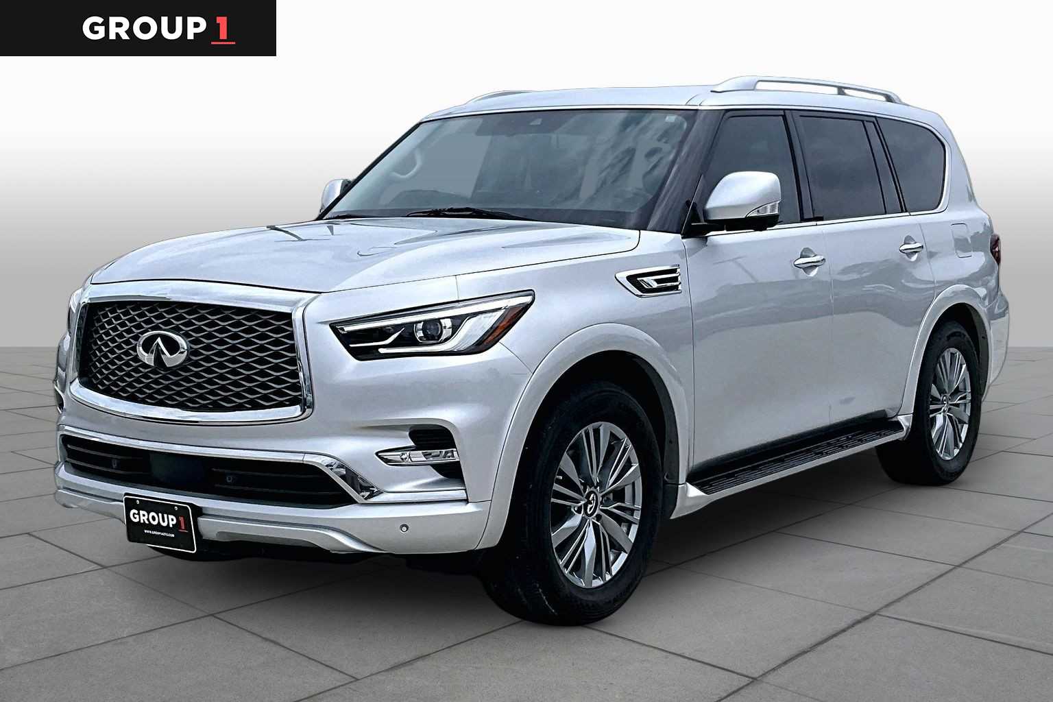 2022 INFINITI QX80 LUXE Liquid Platinum at Westside Kia