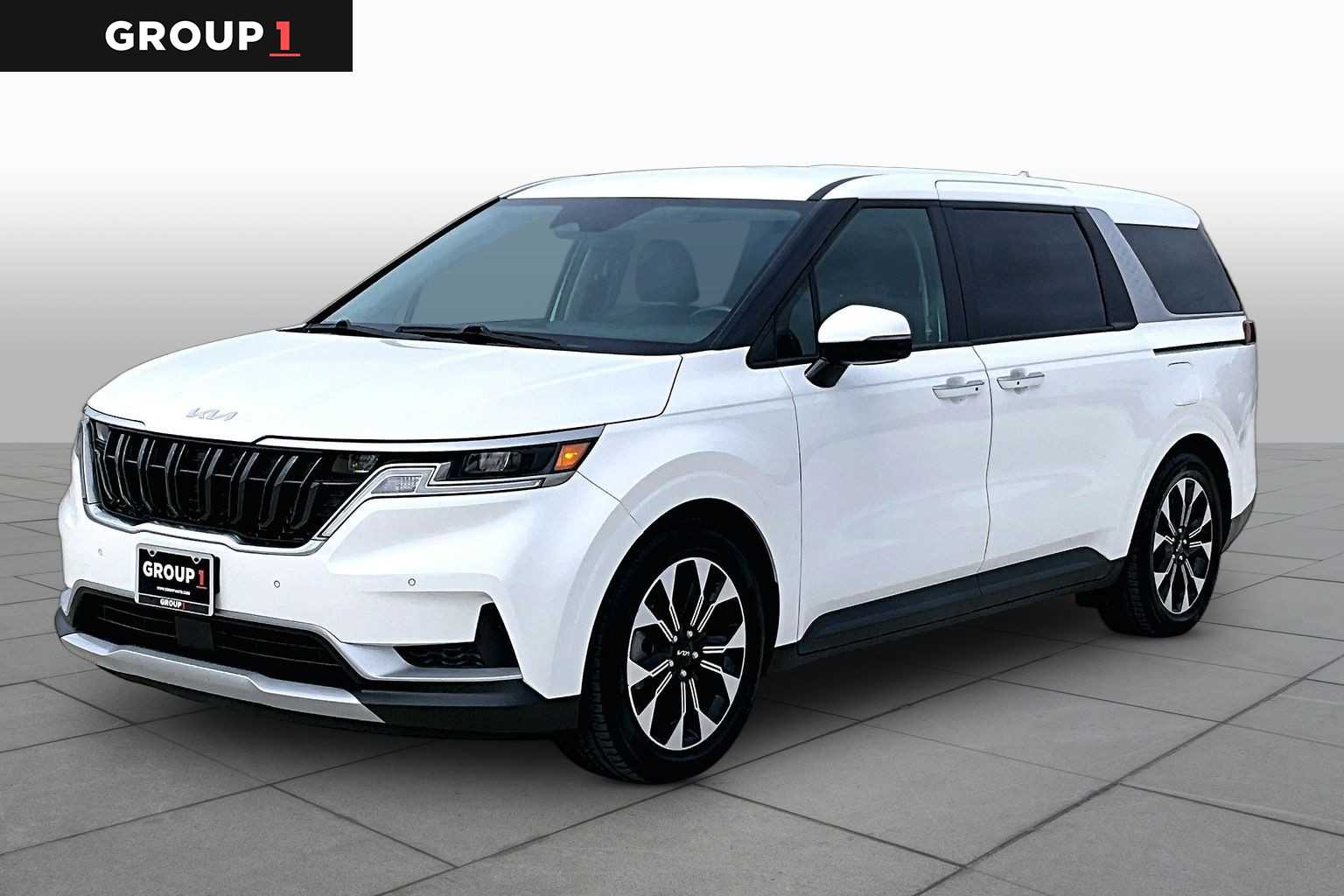 2023 Kia Carnival EX Snow White Pearl at Tomball Chrysler Dodge Jeep Ram