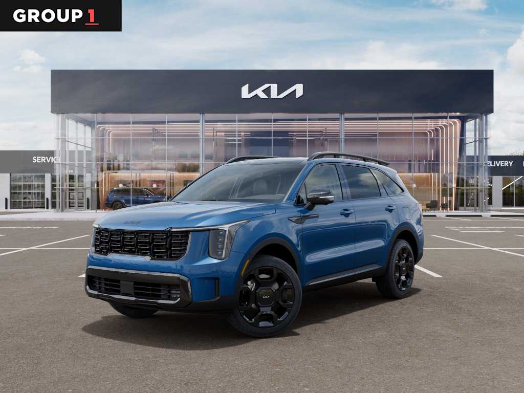 2026 Kia Sorento Hybrid X-Line SX Prestige Mineral Blue at Beck & Masten Kia