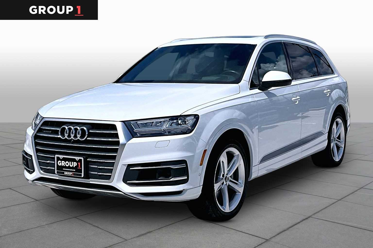 2019 Audi Q7 Prestige Glacier White Metallic at Lexus of Clear Lake